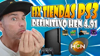 FIX Tiendas PS3 HEN 4.91 OFICIAL - TODAS LAS TIENDAS 100% FULL FREE WORK