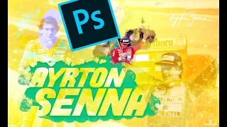 Criando Wallpaper "Ayrton Senna" Photoshop CC