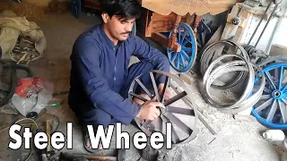 How to Make Steel Wheels by Hand | Wonderful Skill Handmade Steel Rims | Secret Skills