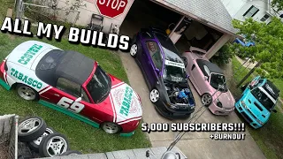 Full Tour of my Car Collection!! 5000 Subs Special