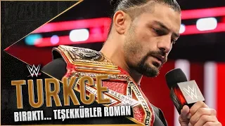 RAW Türkçe Altyazı | Roman Reigns Şimdi Kanser ile Savaşacak! Teşekkürler Şampiyon...