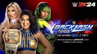 WWE 2K24 Backlash France: Bayley vs. Naomi vs. Tiffany Stratton - WWE Women's Championship