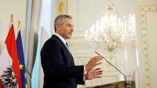 Pressekonferenz mit Bundeskanzler Karl Nehammer