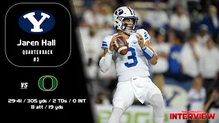 Jaren Hall - BYU QB #3 vs Oregon (2022)