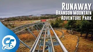 Runaway front on-ride 5K POV @60fps Branson Mountain Adventure Park