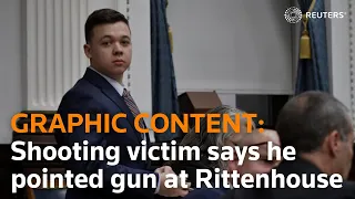 WARNING: GRAPHIC CONTENT — Shooting victim says he pointed gun at Kyle Rittenhouse