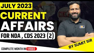 Important Current Affairs For NDA 2 2023 In 30 Days 🔥 | CA Marathon For NDA | Learn With Sumit