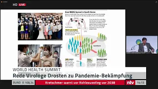 Corona LIVE: Die Rede von Drosten beim World Health Summit