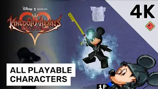 All Playable Characters in Kingdom Hearts 358/2 Days | 4K melonDS