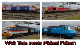 Rhyl 14.04.2022 - Midland Pullman meets the WAG Train -  TFW DB Cargo 67015 / 43049 & 43046 HST