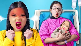Sister VS Baby Sister! How To Survive a New Sibling| If My Mom Was Pregnant Funny Situations