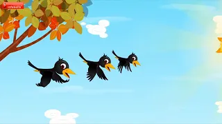 The Crow Song | Bird Rhymes For Children | Infobells 2