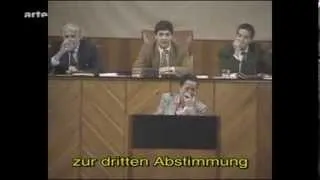 Lachanfall im andalusischen Parlament (1994)