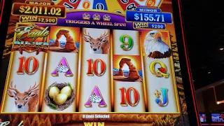 Dollar King, Eagle Bucks Free Games Bonus and the Wheel #win #slots