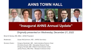 American Head & Neck Society - Town Hall, presented December 21, 2022