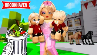 OS BEBÊS ÓRFÃOS ABANDONADOS foram ADOTADOS pela PRINCESA | Historinha ROBLOX | Brookhaven RP🏡