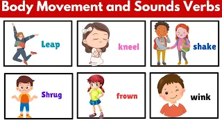 Body Movement and Sounds Verbs Vocabulary | Daily Use English Words | Daily Routines