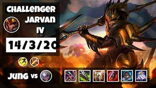 Jarvan IV Jungle S11 12.1 Challenger Replay (14/3/20) - KOREAN