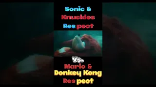 Sonic & Knuckles Vs Mario & Donkey Kong (Respect)#shorts