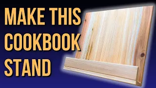 Quick Kitchen DIY - How to Make a Cookbook Stand