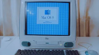 20 years old original Bondi Blue Apple iMac G3 starts up with Mac OS 9 [4K]