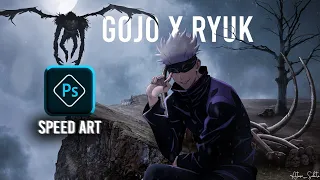 Gojo x Ryuk | Speed Art | Photoshop