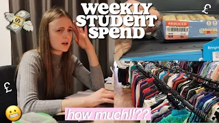 WHAT I SPEND IN A TYPICAL WEEK (as a uni student)