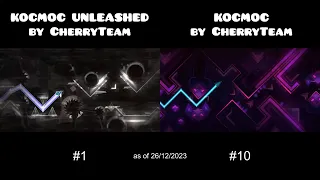 KOCMOC UNLEASHED (#1) vs KOCMOC (#10) | Geometry Dash 2.2