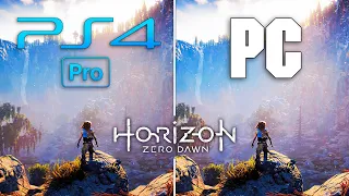 Horizon Zero Dawn : PC vs PS4 Pro - Graphics Comparison 4K