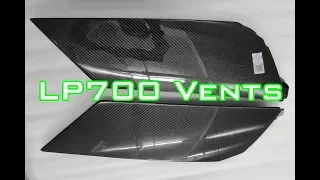 Lamborghini Aventador Carbon Fiber Rear Side Vents for the LP700 by DMC