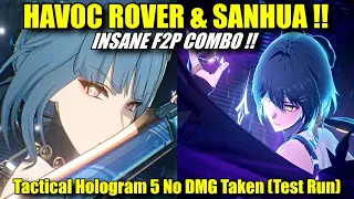 HAVOC ROVER & SANHUA COMBO IS INSANE !! Hologram 5 (Test Run) No DMG Taken Showcase