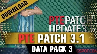 PTE PATCH 3.1 + Data Pack 3 for PES 2019 ( Download and install )