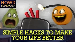 Annoying Orange - HOW2 Do Simple Hacks to Make Your Life Better!!