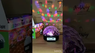 Видео обзор: Светодиодный шар цветомузыка диско шар Led Magic Ball