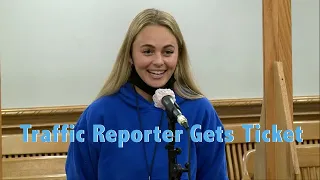 Traffic Reporter Gets Ticket