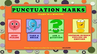 Punctuation| Punctuation Marks For Kids| Punctuation Marks In English Grammar | S2LEARN