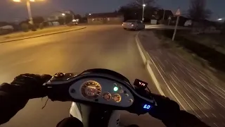 Gilera Runner on board Malossi 172 + PM Tuning PM59 X-Tech Night Ride POV