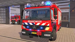 Emergency Call 112 - Dutch Firefighters Responding to Building Fire! 4K