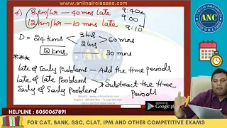 Time, Speed and Distance Class 1 ( Concepts, Applications ) || Anil Nair Classes | Shortcuts