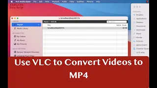 Using VLC (Mac version) to Convert Files to MP4 from FLV, Flash, QuickTime, MOV and more