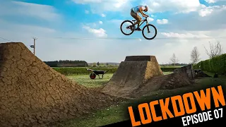 BUILDING AND RIDING THE NEW BACKYARD MTB FEATURES!! LOCKDOWN EP7