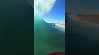 NO WATER! Dry Sand Barrel at Newport Wedge with Kris Espinoza 🤯🤯 #surf #bodyboarding