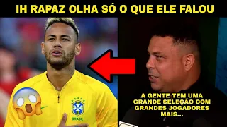 OLHA SÓ O QUE O RONALDO FALOU DE NEYMAR, E DA SELEÇÃO BRASILEIRA SOBRE A COPA DO MUNDO 😱