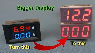 How to make a bigger volt-amp meter Display