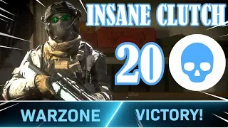 INSANE SOLO CLUTCH for the 20 KILL WIN! (Random Squad) - Call of Duty: WARZONE