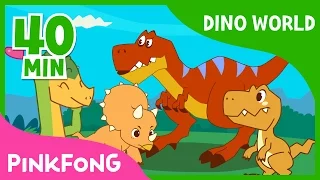 Dino World | T-Rex and more | +Compilation | Dinosaur Musical | Pinkfong Stories for Children