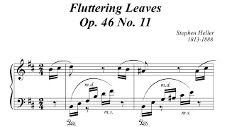 Fluttering Leaves Op. 46 No. 11 Etude - Stephen Heller - Piano Tutorial - Sheet Music