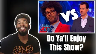 AMERICAN REACTS TO Jimmy Vs The Panellists | BEST OF Big Fat Quiz | Jimmy Carr