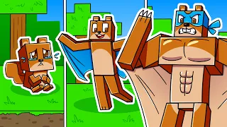 I Survived 100 DAYS as a FLYING SQUIRREL in HARDCORE Minecraft!