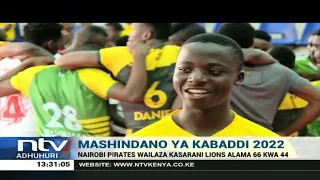 Mashindano ya Kabaddi: Nairobi Pirates wailaza Kasarani Lions alama 66 kwa 44